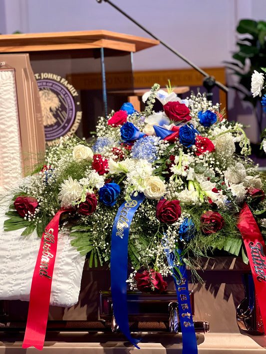 Honorable Distinction Casket Spray